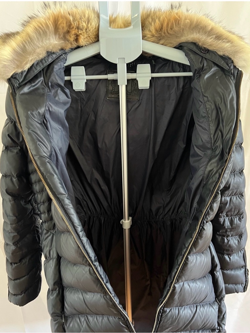 Dawn Levy Black Long Puffer Coat With Fur Trim — image 5 of 6